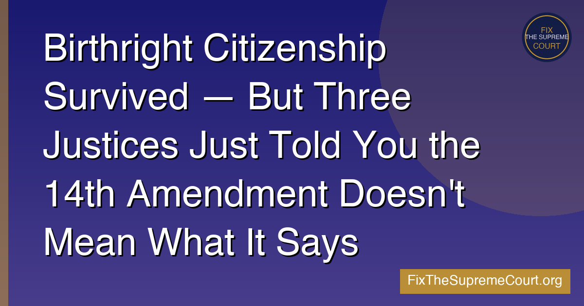 Fourteenth Amendment text with a gavel