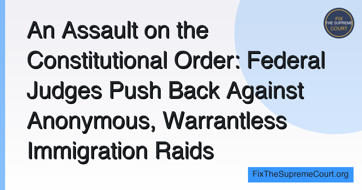 Federal judges issuing rulings against Trump administration immigration enforcement