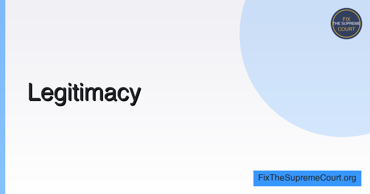 Legitimacy