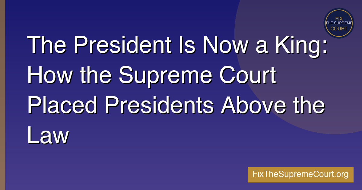 Presidential Immunity