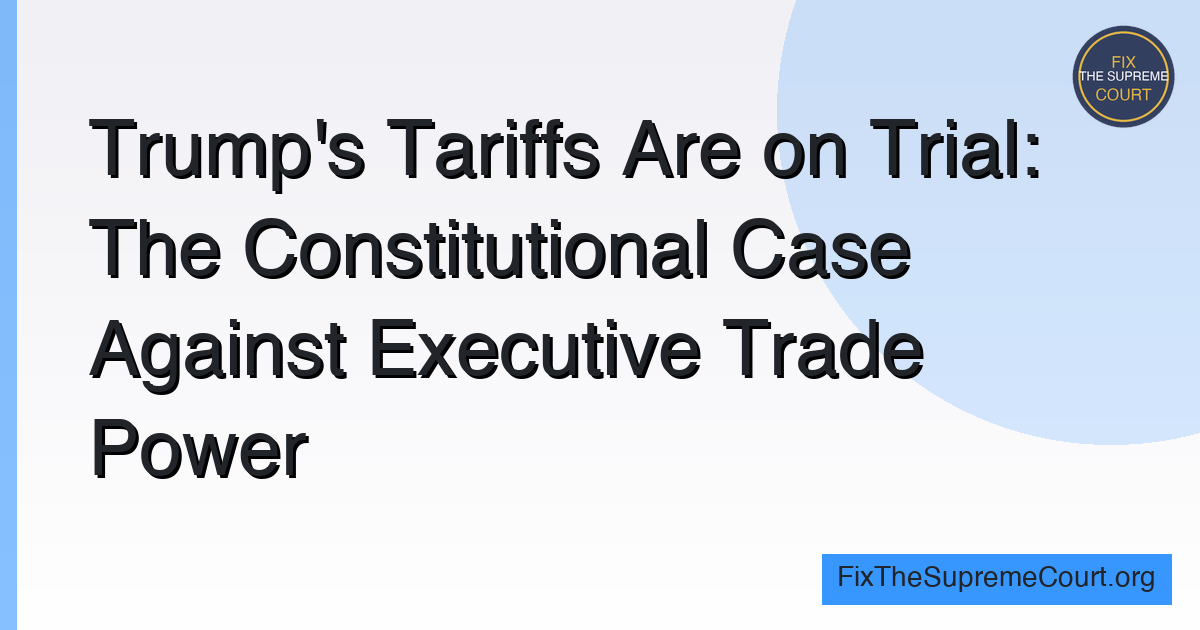 The Supreme Court Just Struck Down Trump's Tariffs